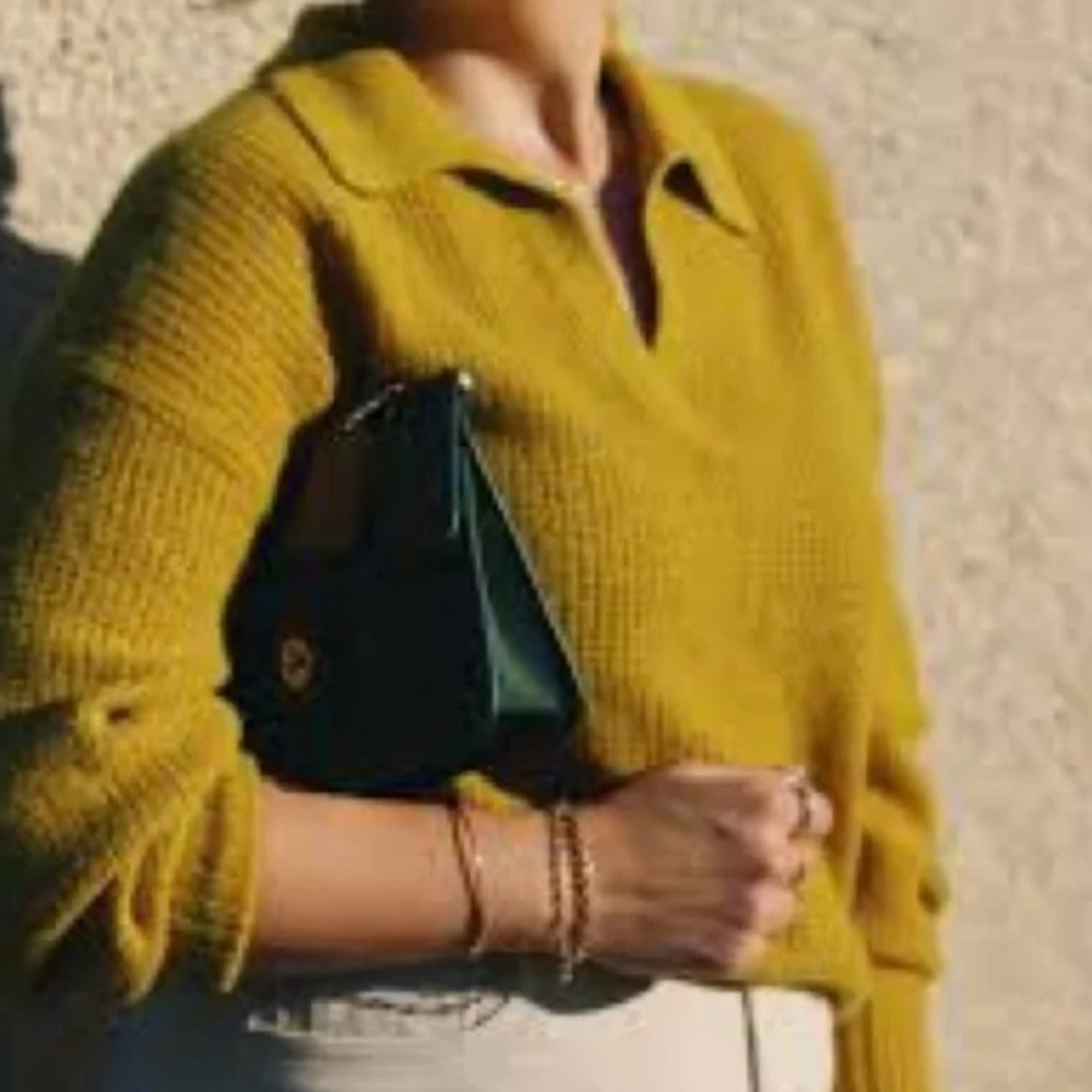 Everlane Golden V-Neck Sweater
